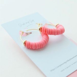 Beaded Hoop Earrings